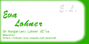 eva lohner business card